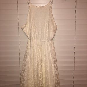POL Cream Lace Dress